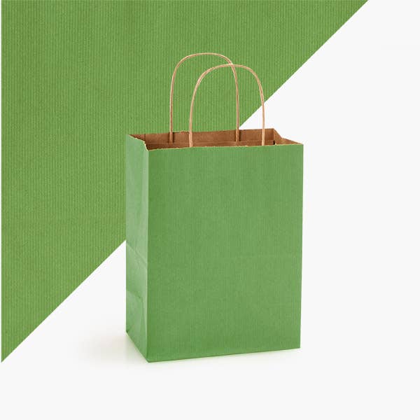 Recycled Shadow Stripe Kraft Paper Shopping Bags