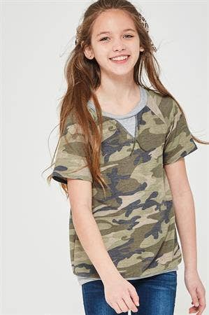 Camouflage Sweatshirt Top