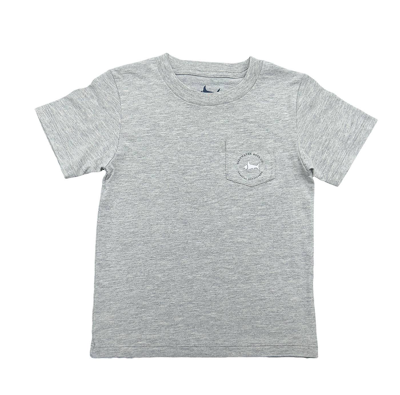 Boys Red Helmet Graphic Tee SS- Grey