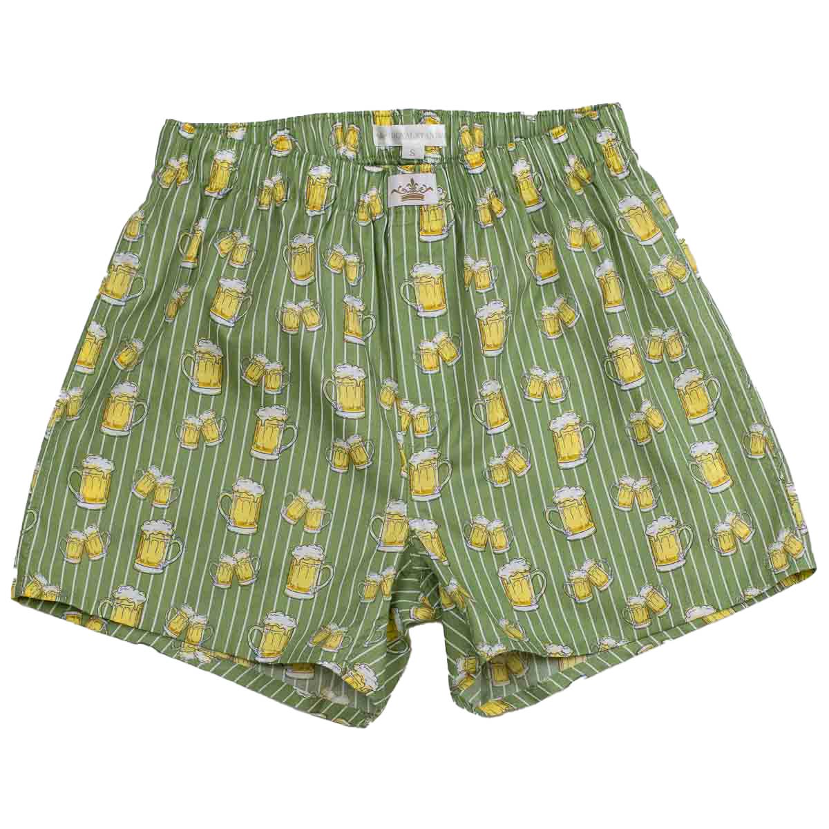 Men's Beer Cheers Boxers   Sage/Orange   -Asst.