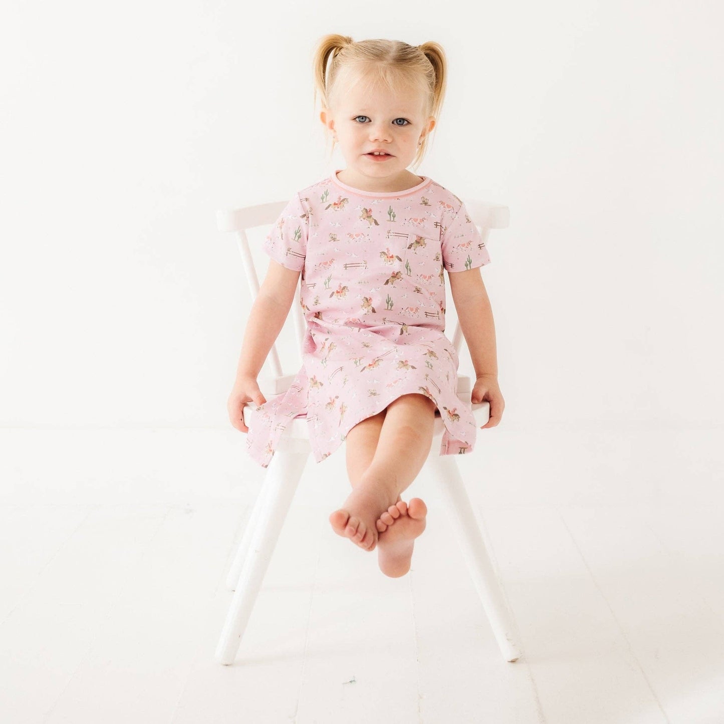 Little Wranglers Nightdress - Dusty Rose