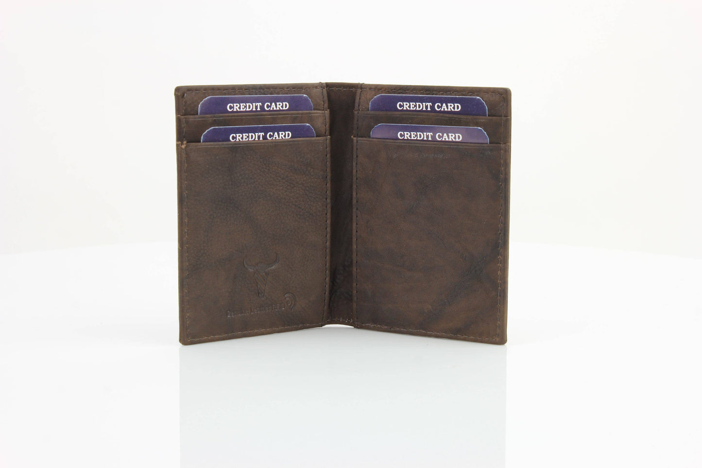 American Bison Oil Pull Up Magnetic Money Clip Card Case 157