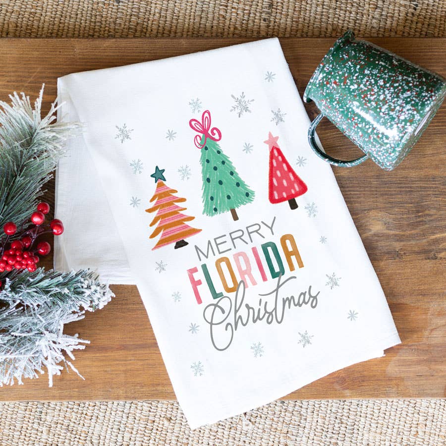 State Products, Kitchen Towel, Christmas Decor, Custom Towel