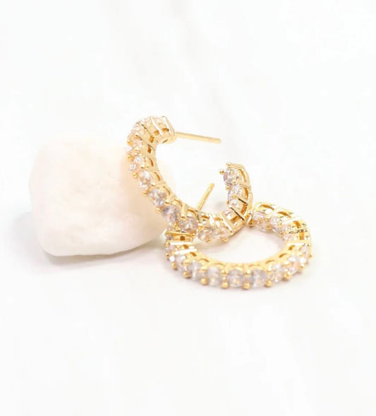 Olivia Hoop Earring Gold