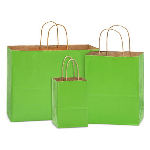 Recycled Kraft Color Paper Retail Shopping Bags