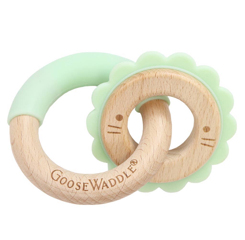 Silicone + Wood Double Teether