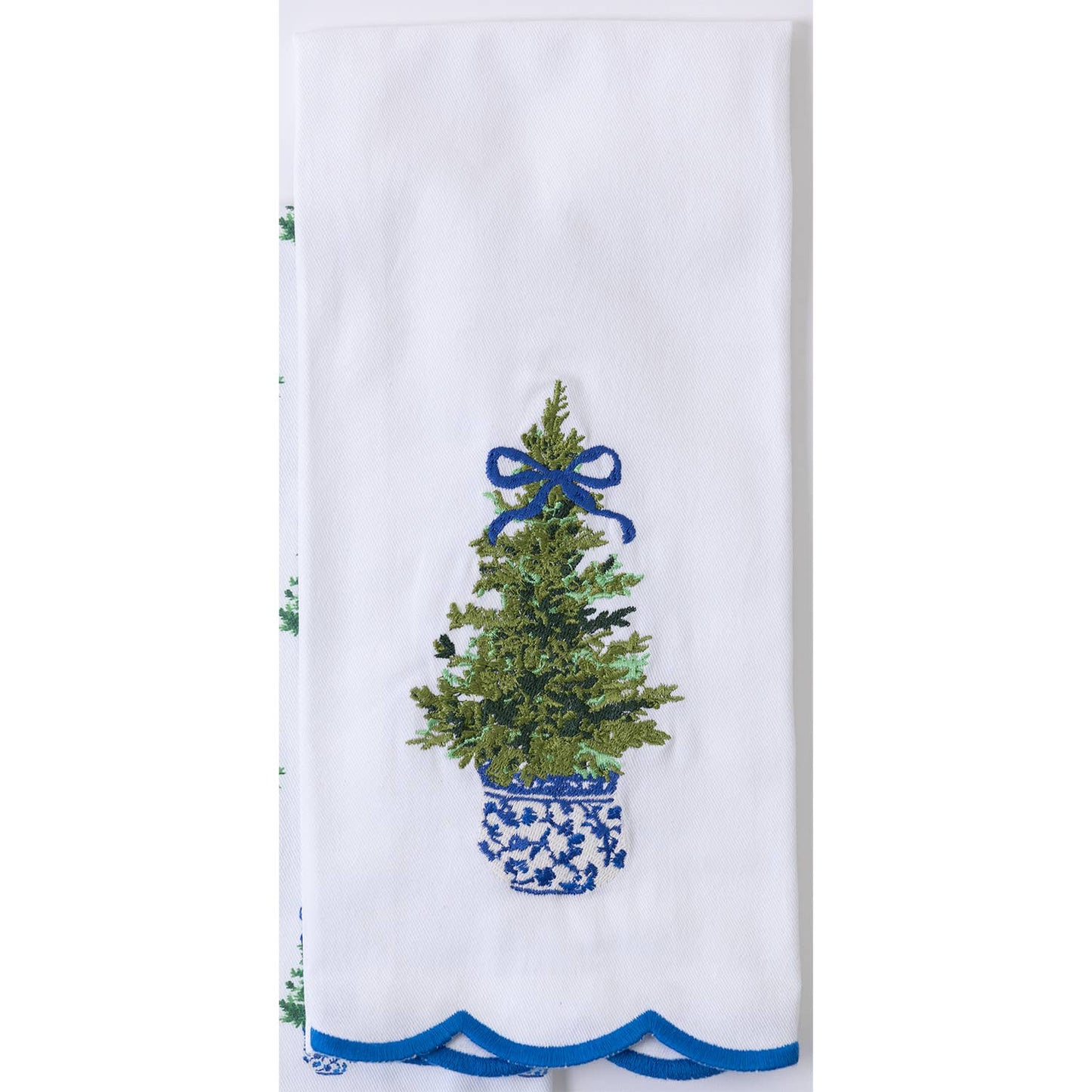 Tea Towel Fancy & Festive Embroidered