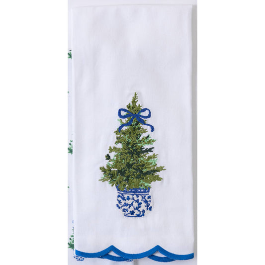 Tea Towel Fancy & Festive Embroidered