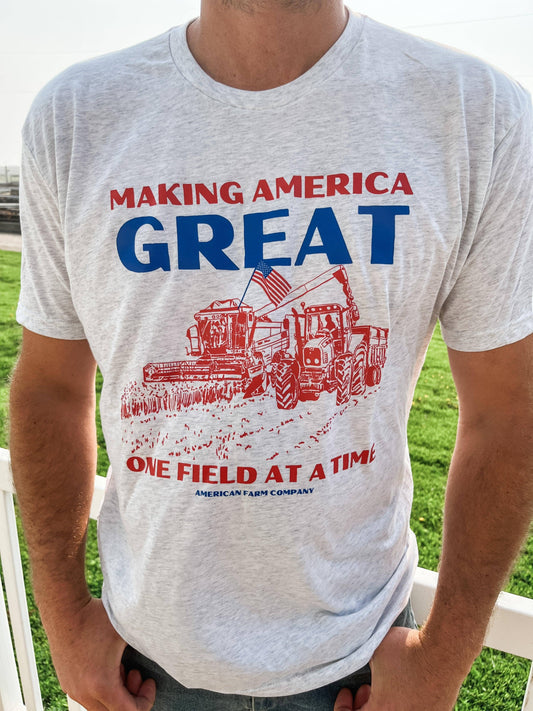 Making America Great, One Field at a Time Graphic Tee