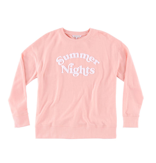 "SUMMER NIGHTS" CLASSIC SWEATSHIRTS, PINK