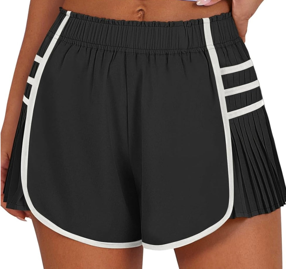 Flowy Pleated Athletic Shorts