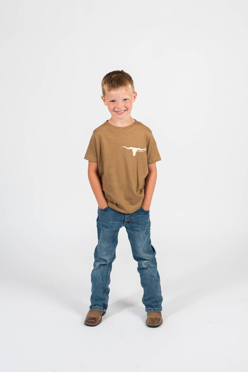 Western Skull 'Support Farmers' Tee - Toddler/Youth