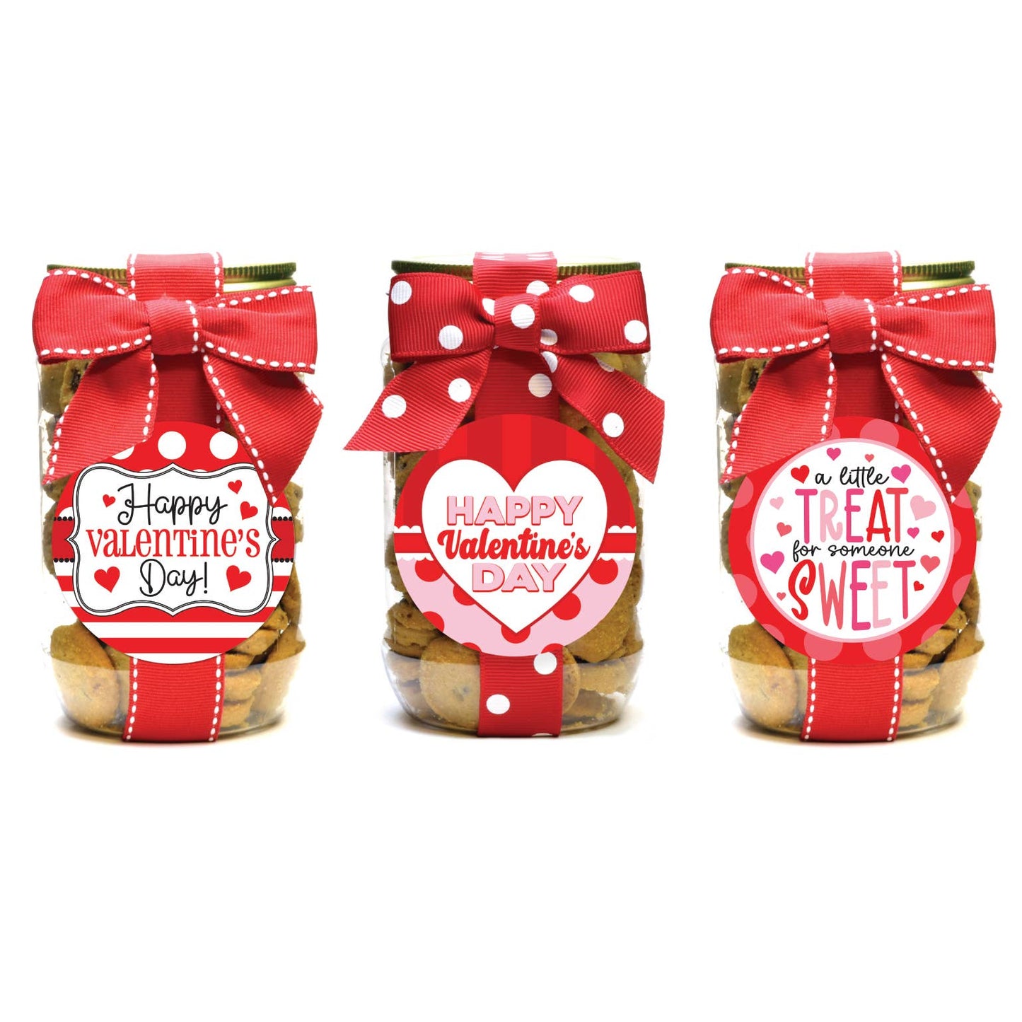 Valentine Cookie Pint Jars