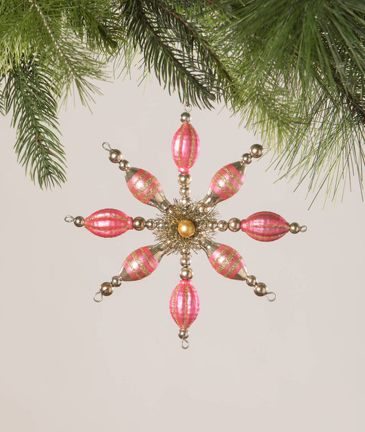 Hot Pink Starburst Ornament