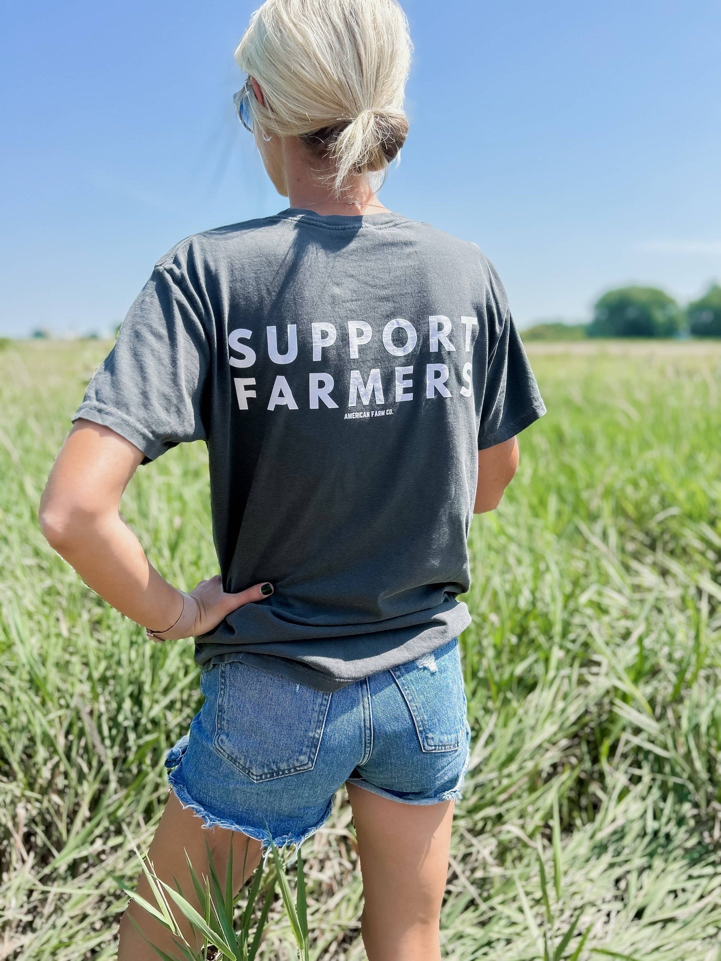 Western ‘Support Farmers’ Cotton Graphic Tee