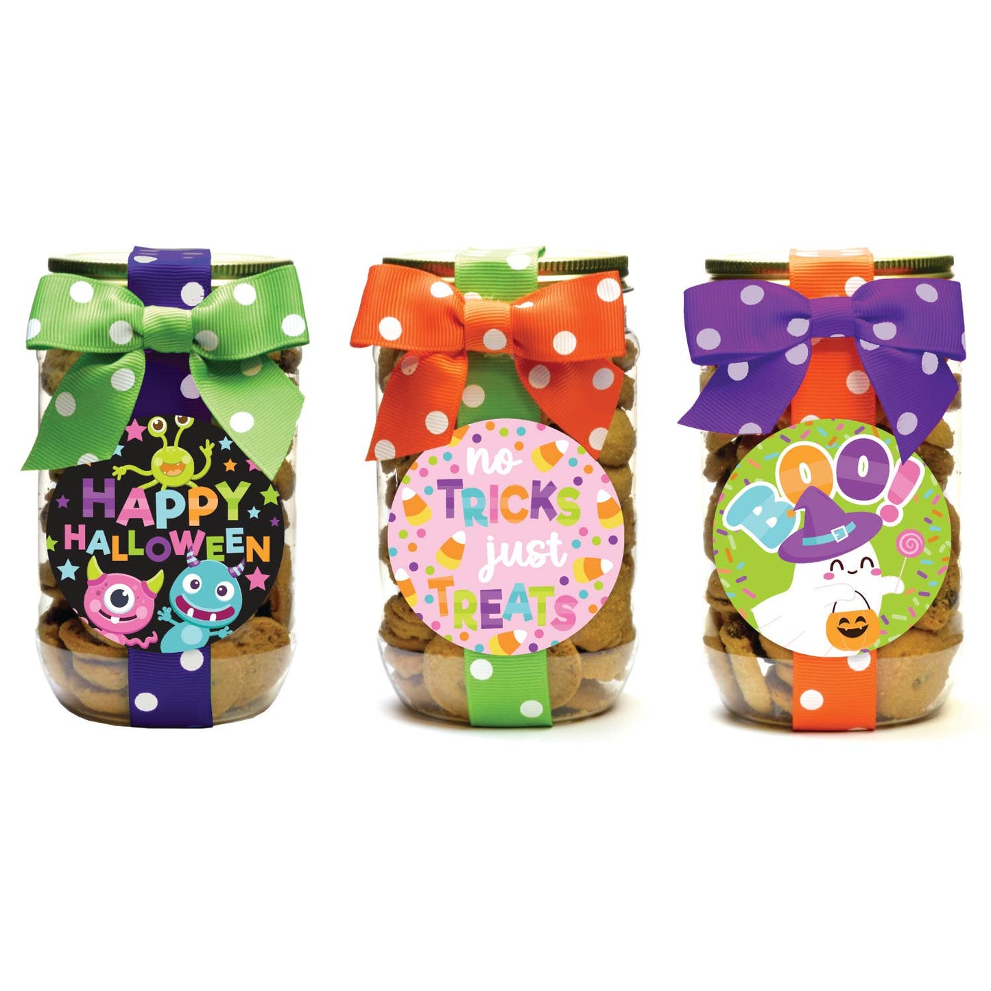 Cookies - Halloween Asst 3 - Pint Jars