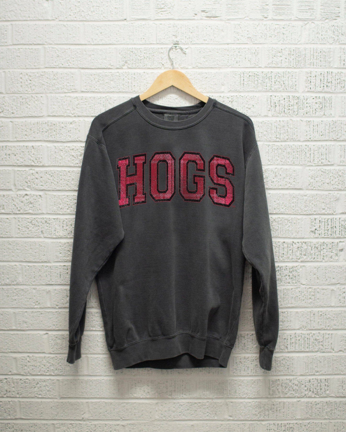 Arkansas Razorbacks Tartan Pepper Comfort Colors Sweatshirt