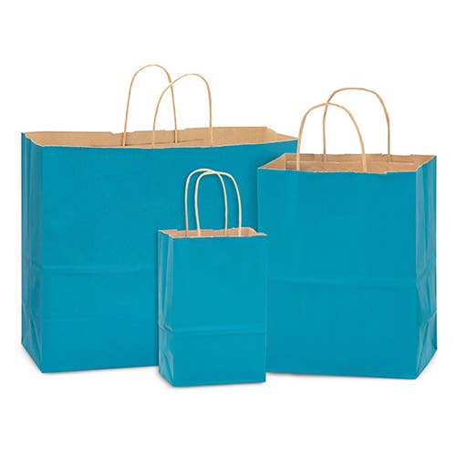Recycled Kraft Color Paper Retail Shopping Bags