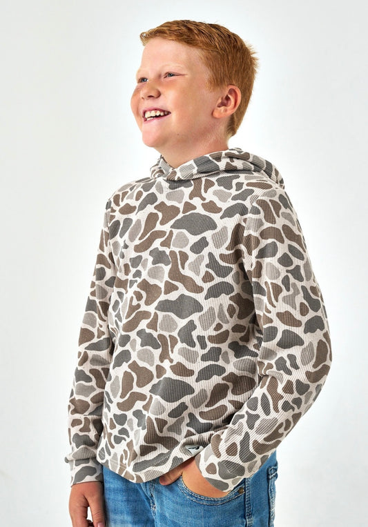 Burlebo Youth Thermal Hoodie Classic Deer Camo