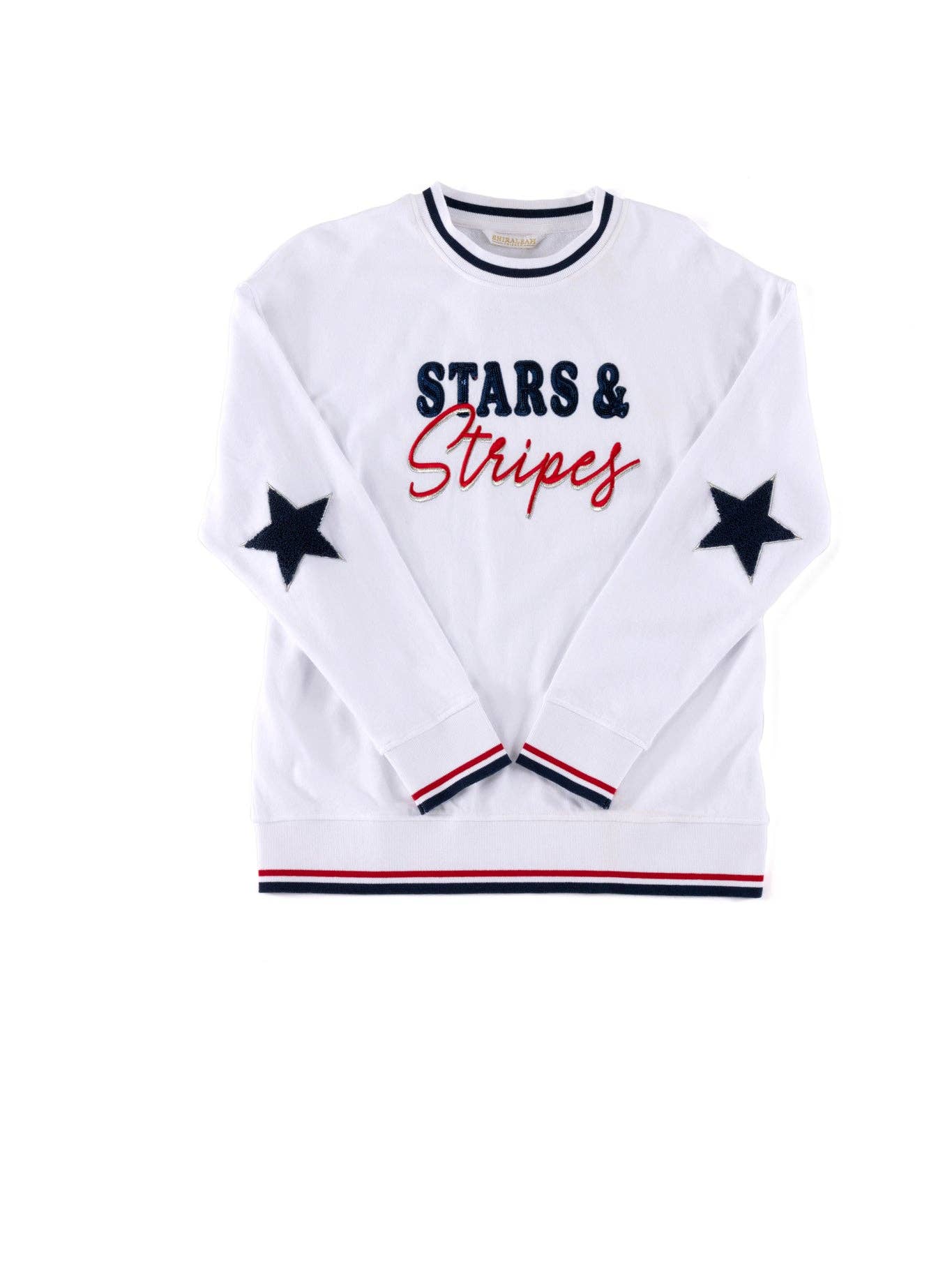 “STARS & STRIPES" SWEATSHIRTS, WHITE