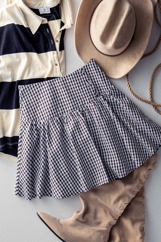 Countryside Comfort Lined Mini Skirt