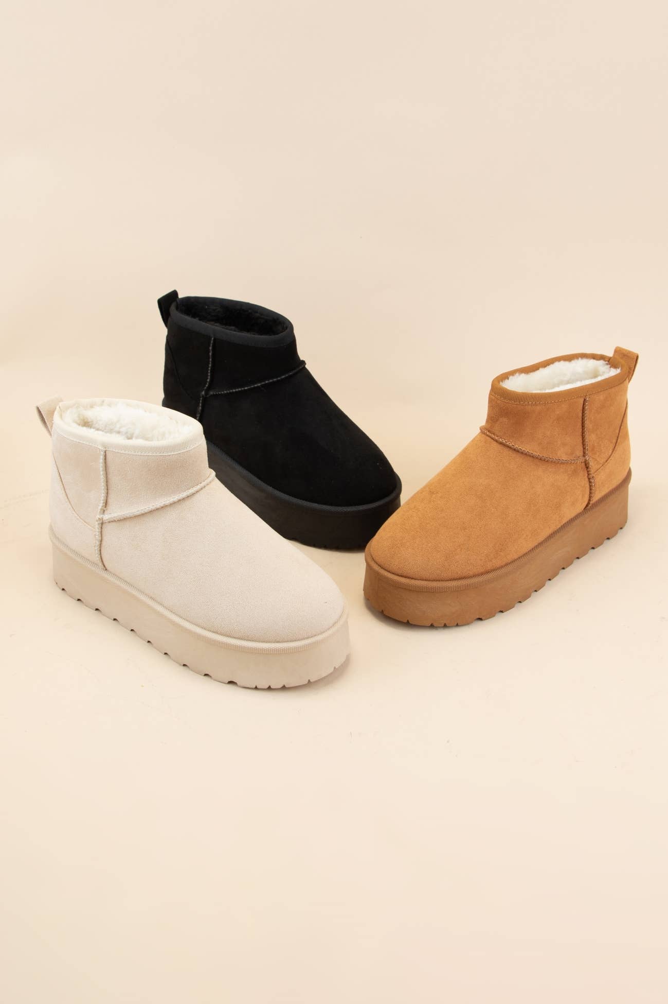 DORAH-2 PLATFORM COZY SHERPA FUR-LINED UGG BOOTS