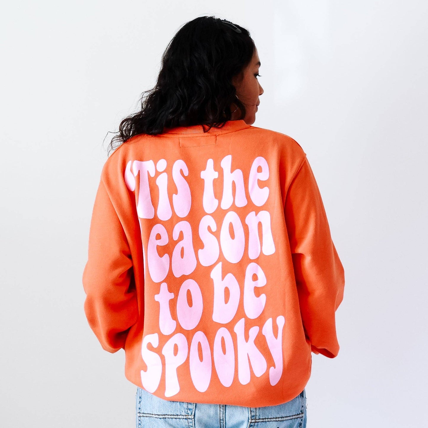 'TIS THE SEASON TO BE SPOOKY | Drop Shoulder Pullover | ADULT