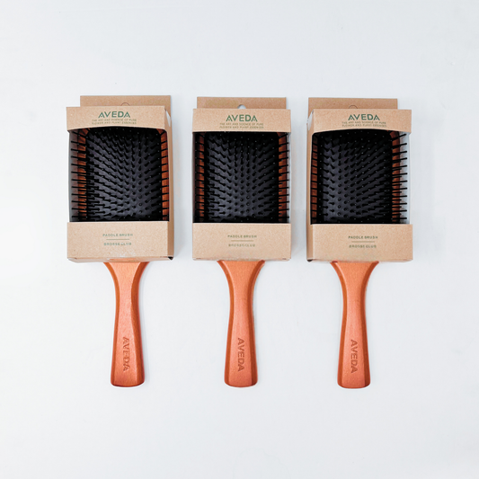 AB001 AVEDA Wooden Regular Paddle Brush 3 Pack
