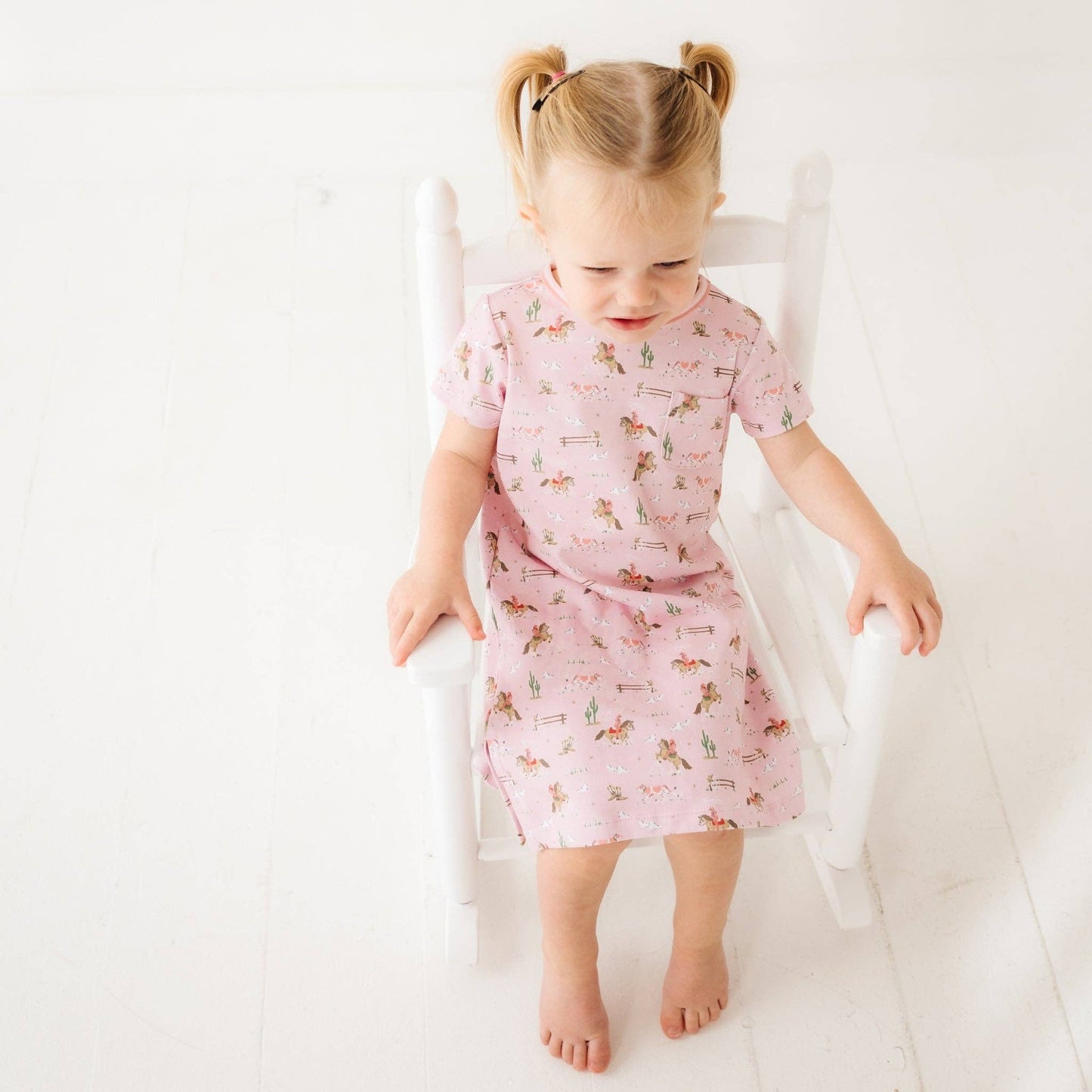 Little Wranglers Nightdress - Dusty Rose