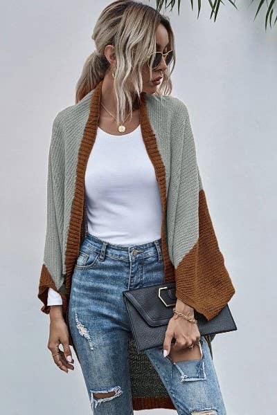 Color Block Cardigan