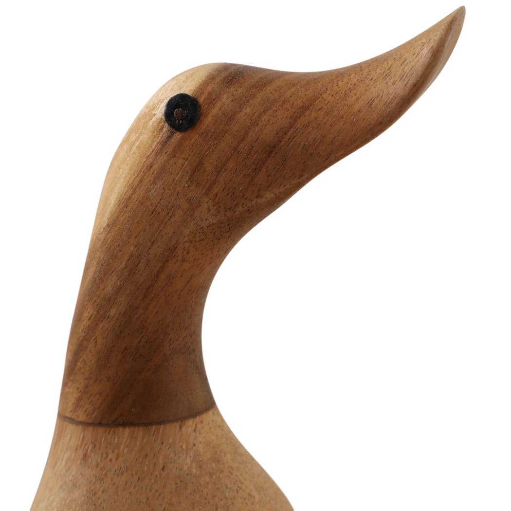 Decorative Figurine - Brown Wood Duck in Boots, 9 in.