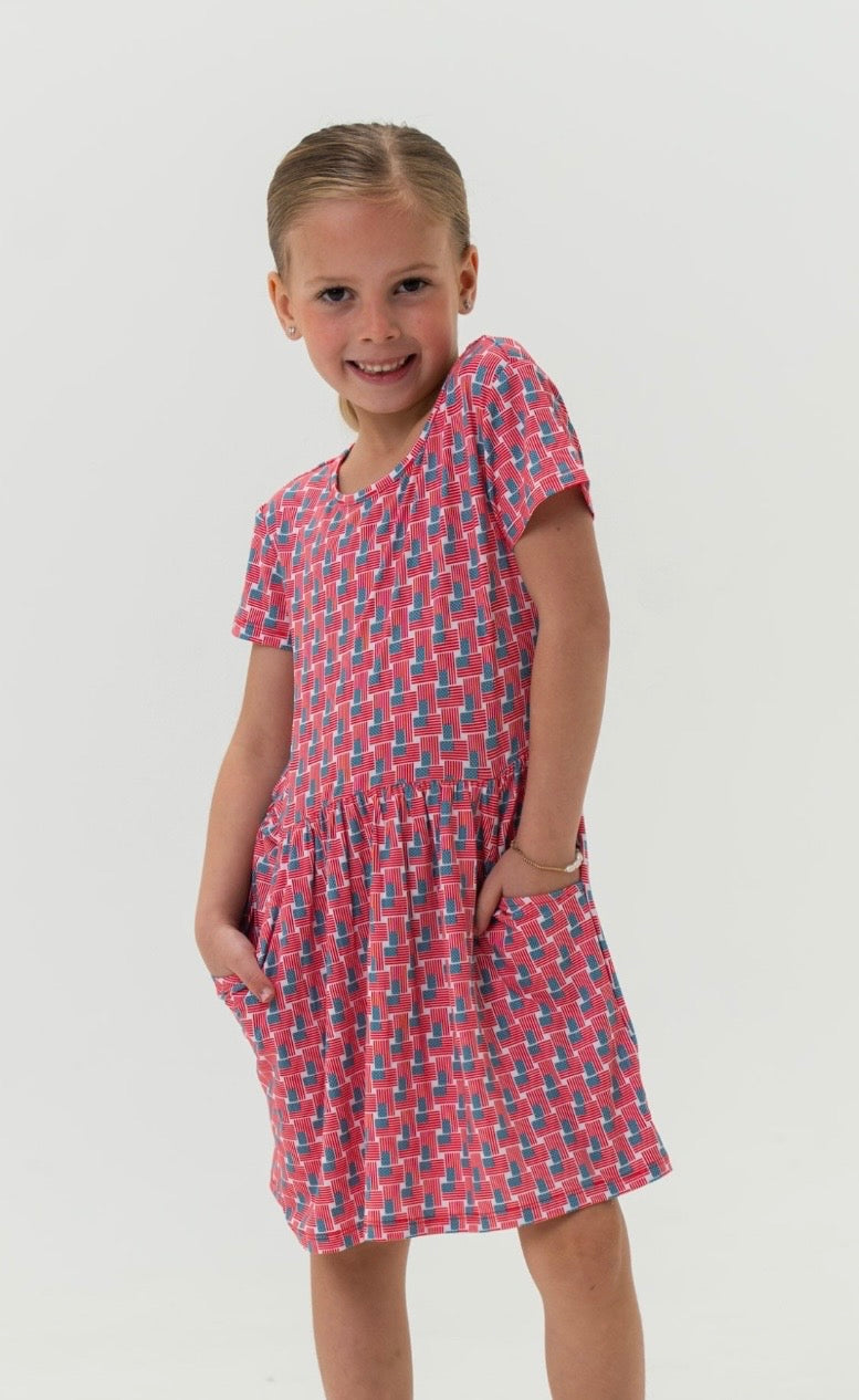 Burlebo Youth AmericanFlags Moxie Dress