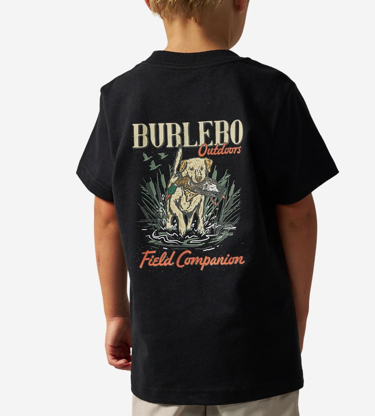 Youth Short Sleeve Tee-Field Companion Black