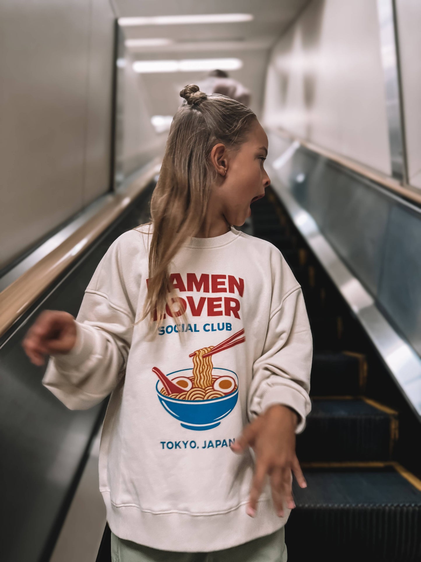 RAMEN LOVER SOCIAL CLUB pullover| oversized drop shoulder | KIDS