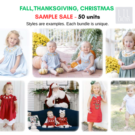SAMPLE SALE! Fall/Winter Samples & Last-of 50 Units Bundle