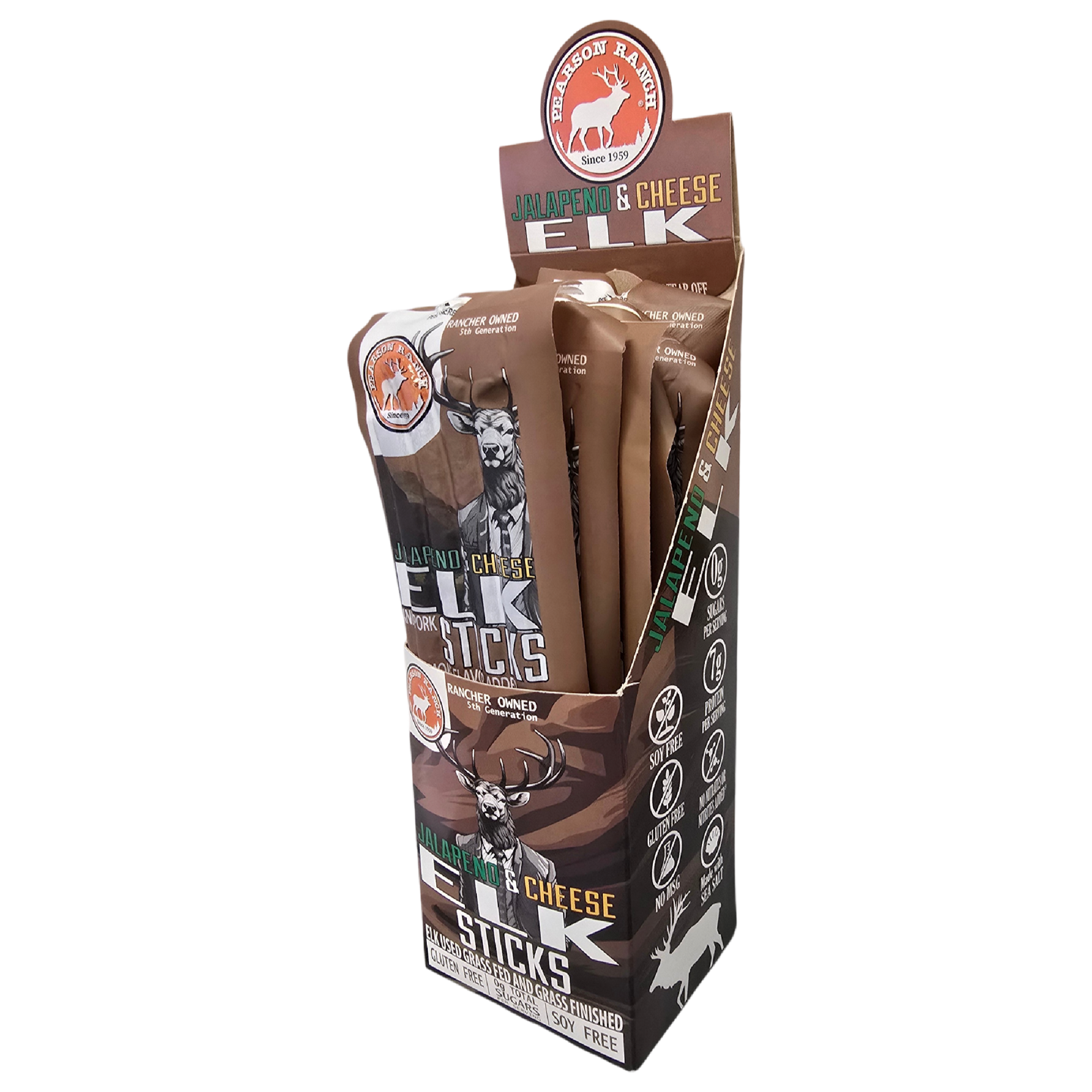Elk Jalapeno Cheese Snack Stick