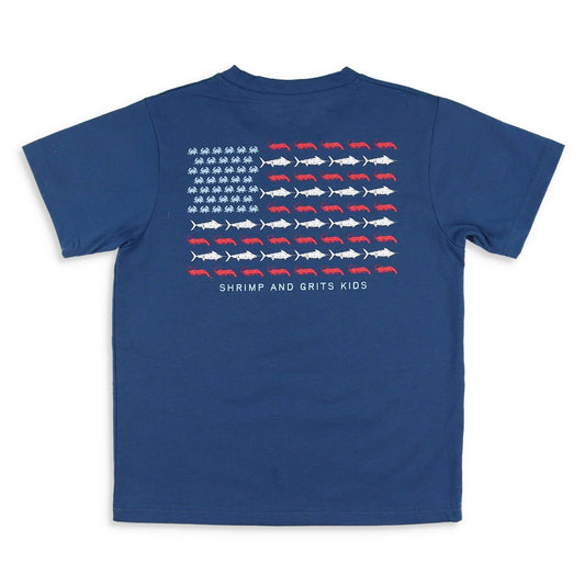 Boys Graphic Tee - Red, White, & Blue