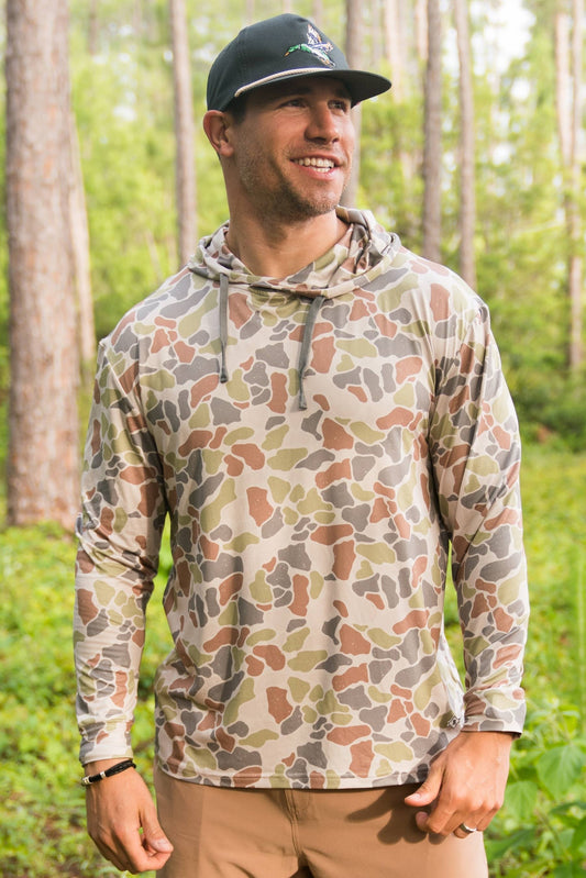 Performance Hoodie - Driftwood Camo