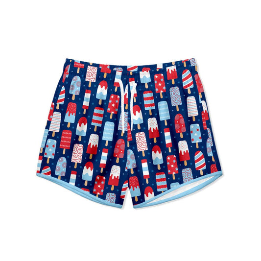 Boys Swim Navy Popsicle Swim Shorties