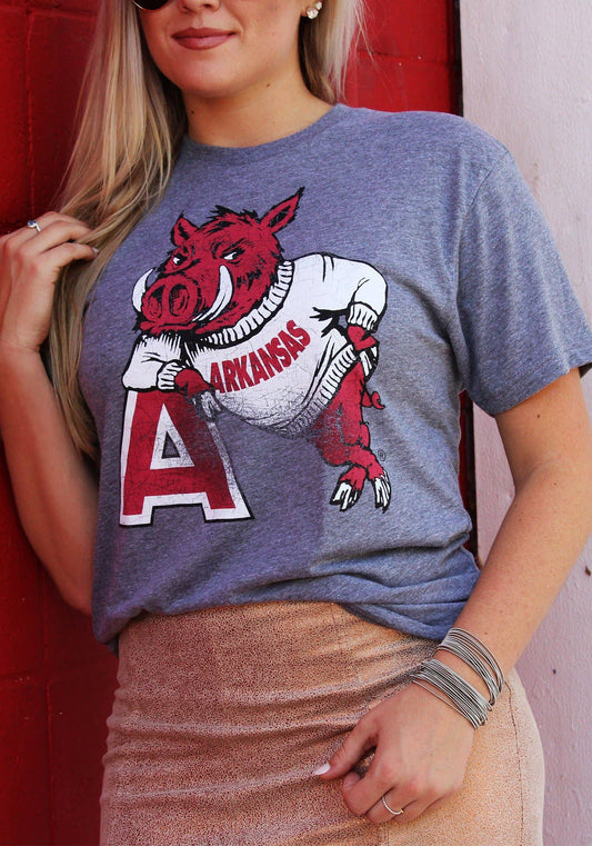 Hog Leaning on 'A' Triblend T-Shirt