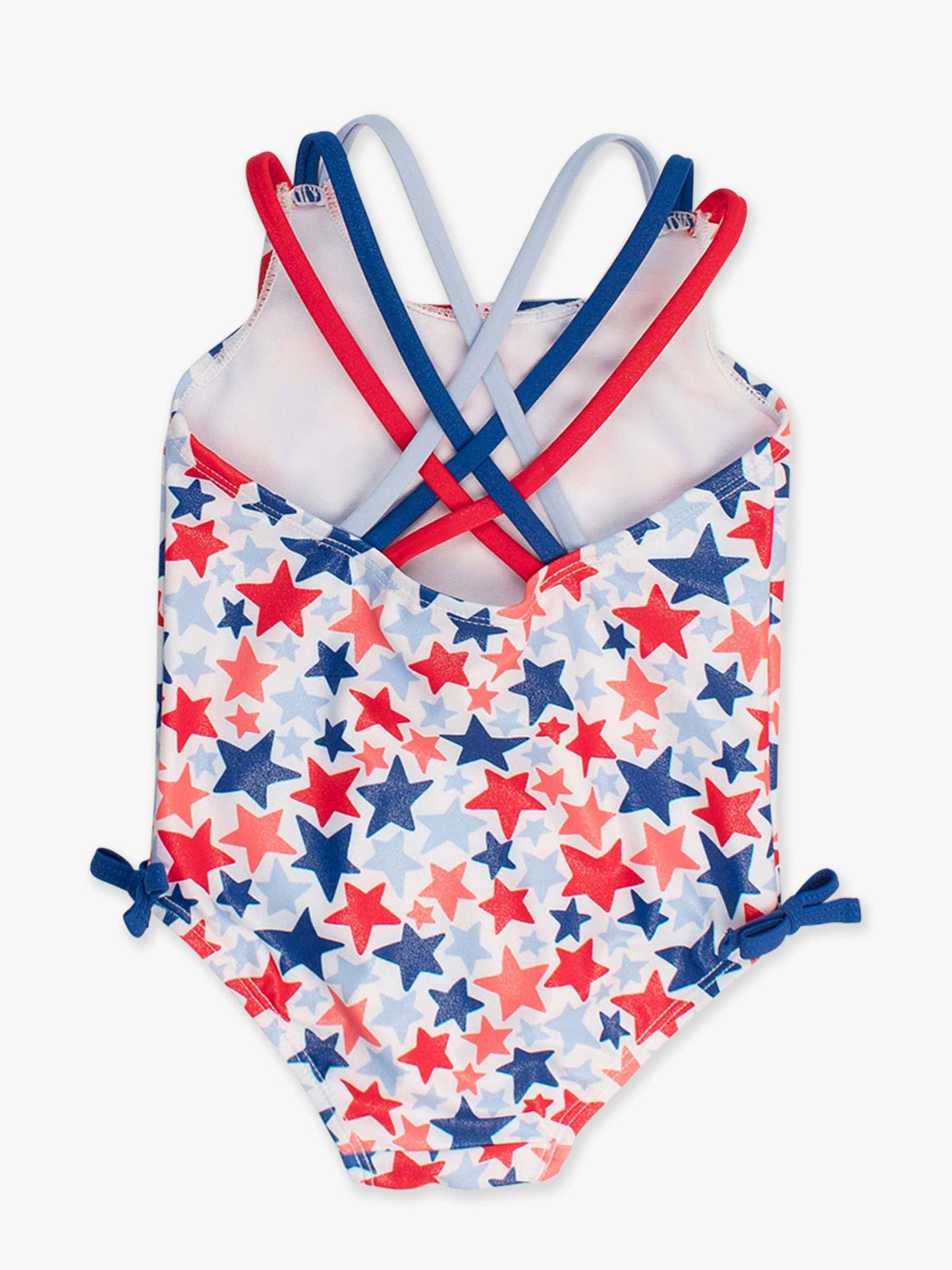 Shimmer Star Cross-Back One Piece Swimsuit