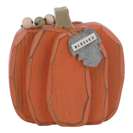 Blessed Wooden Small Pumpkin