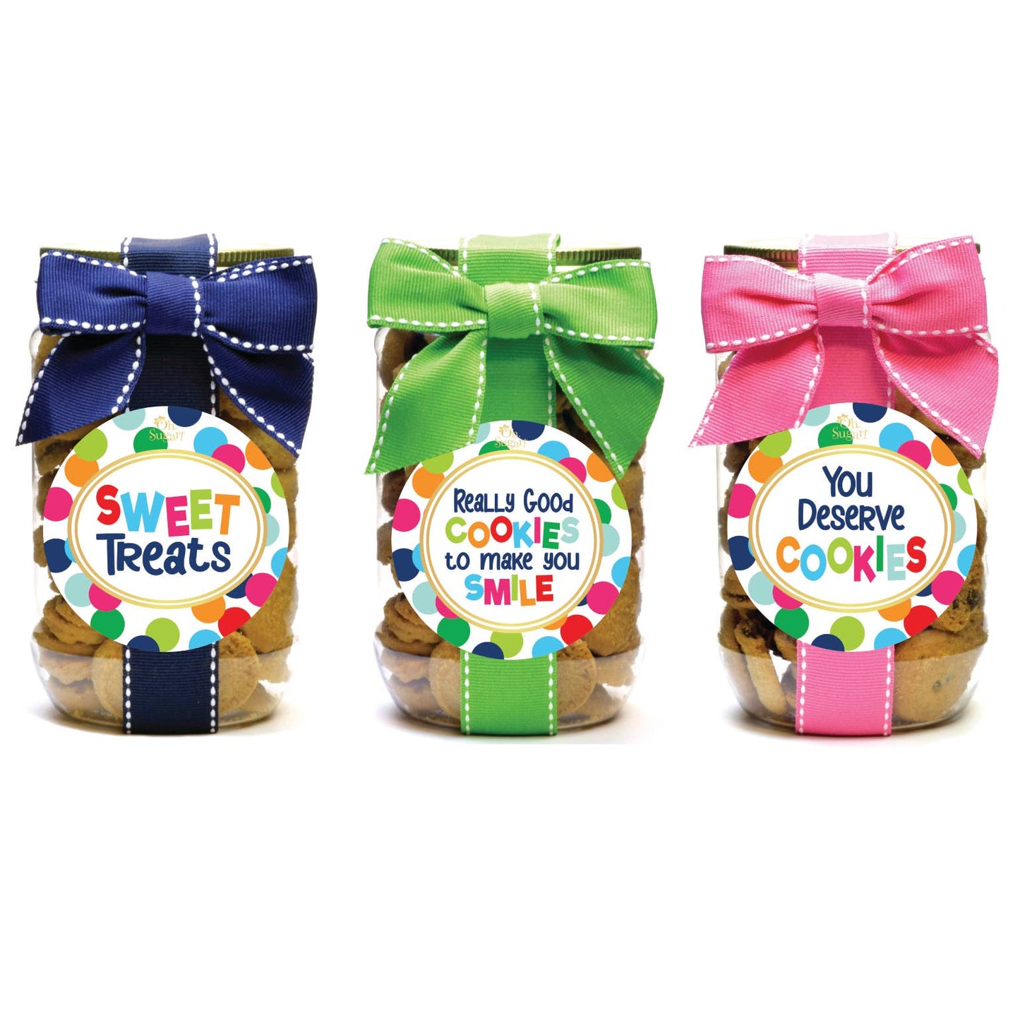 Cookie Jars - Lots of Dots Asst - Pint