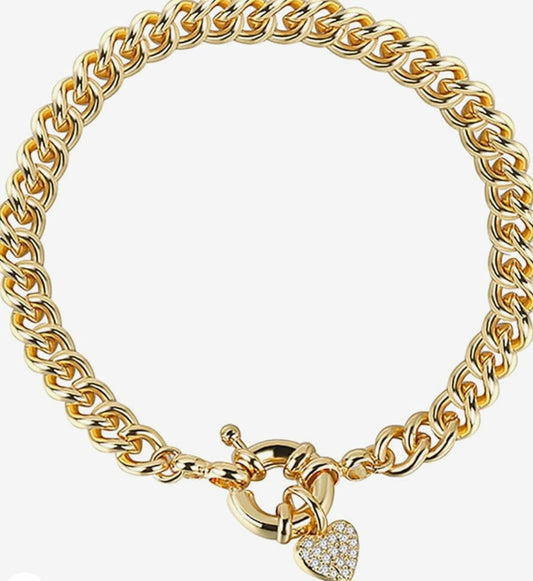Heart Charm Bracelet