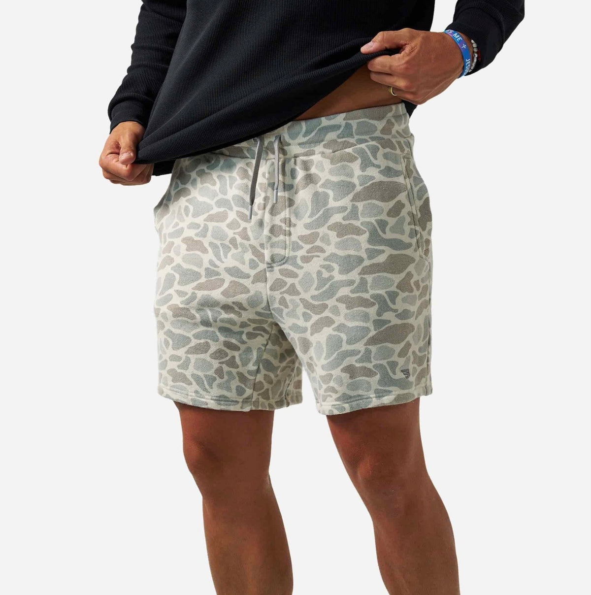 Burlebo Vintage Washed Shorts-Classic Deer Camo