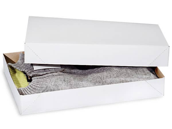 Recycled White Apparel Gift Boxes