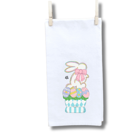 Bunny Topiary Towel