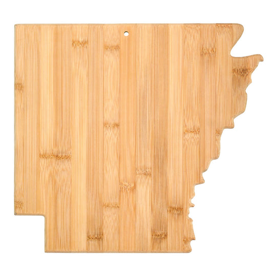 Arkansas State-Shaped Bamboo Serving & Cutting Board