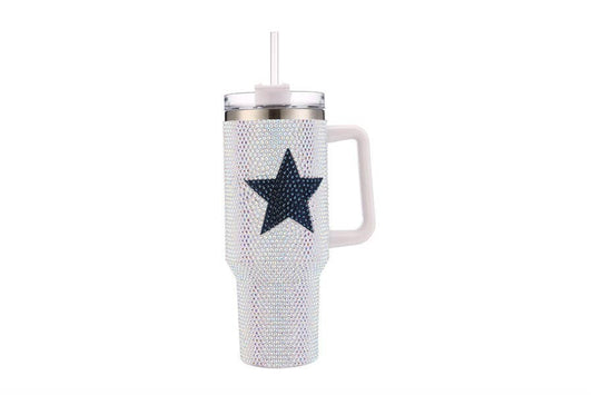 Full Rhinestone STAR Themed 40 oz Tumbler Cup