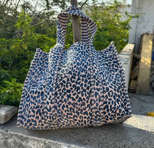 Designer Indian Quilted Velvet Bag